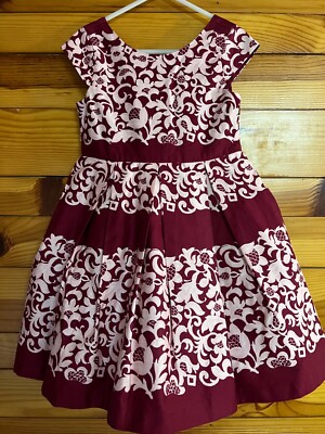 janie and jack burgundy dress Janie and Jack Ballet Beauty Dress EUC Girls Beautiful Tulle Layers Size 3