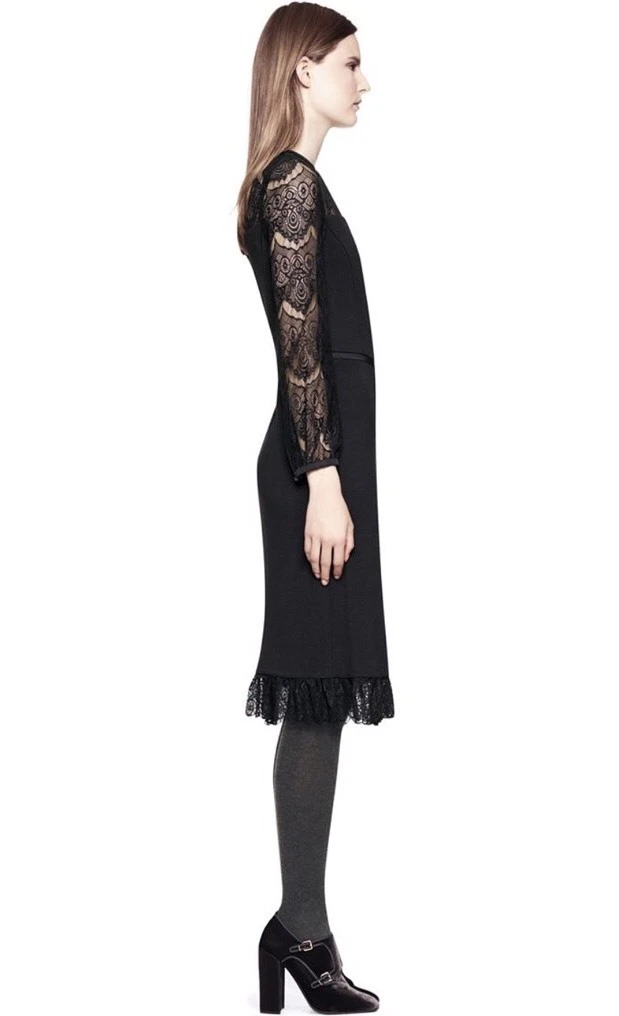 Abito in lana Tory Burch Tiana nero 2