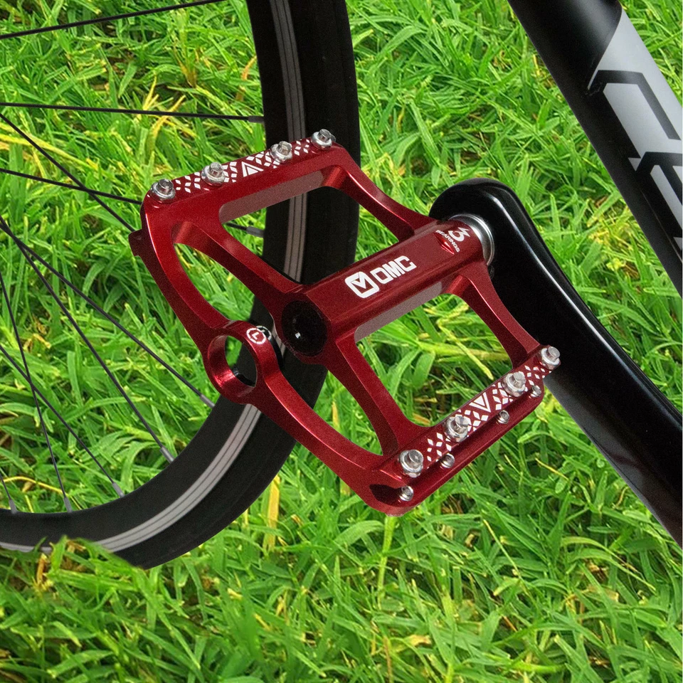 OMC-S1-RE 9/16" Aluminum Platform Mountain Bike Pedals 3 Sealed Bearing MTB BMX - Image 2 of 4