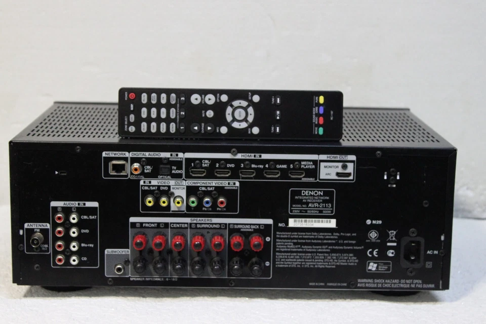 Sintoamplificatore Denon AVR-2113 7.1 DTS HD AUDIO LAN USB ARC 4K - Immagine 4 di 4