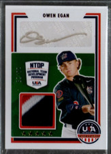 2022 USA Baseball Stars and Stripes Mat Signatures Owen Egan Auto Jersey /25