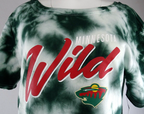 Minnesota Wild NHL Women's Touch Stadium Tie-Dye Open Back T-Shirt - 第 2/8 張圖片