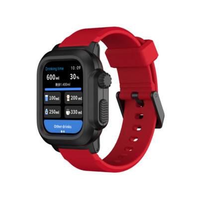 Für Apple Watch Series 9 8 7 6 5 4 SE 40/44/45mm Silikon Armband mit Schutzhülle
