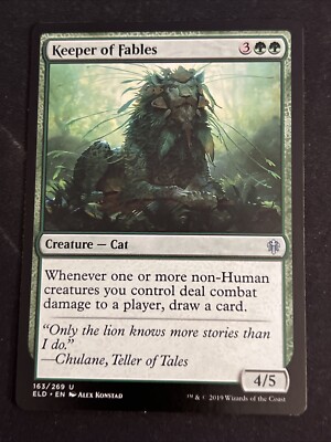 1x Keeper of Fables (163) Throne of Eldraine LP MTG Magic the Gathering x1 MKE