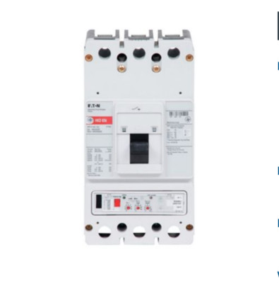 Eaton HKD3400F 400A 3P 600V AC 250V DC Circuit Breaker Bolt-On UL Listed