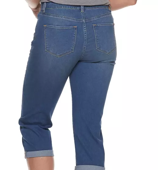 Croft and barrow denim best sale capris