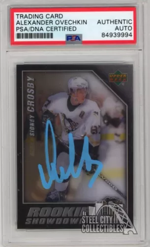 Alexander Ovechkin 2005-06 UD Rookie Showdown Auto Card RSSCAO PSADNA Light Blue