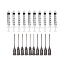 Pack of 10 x 3 ml Industrial Syringes with 16G x 1-1/2" Blunt Tip Fill Needles