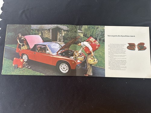 1973 Porsche 914 / 914-S Large Size Brochure '73 US Sales Catalog 1.7 & 914S 2.0 - Picture 4 of 6
