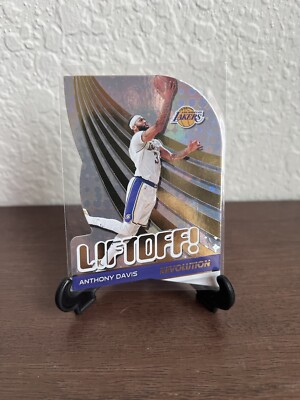 2020-21 Revolution Die Cut Fractal Liftoff! #3 Anthony Davis Los Angeles Lakers!