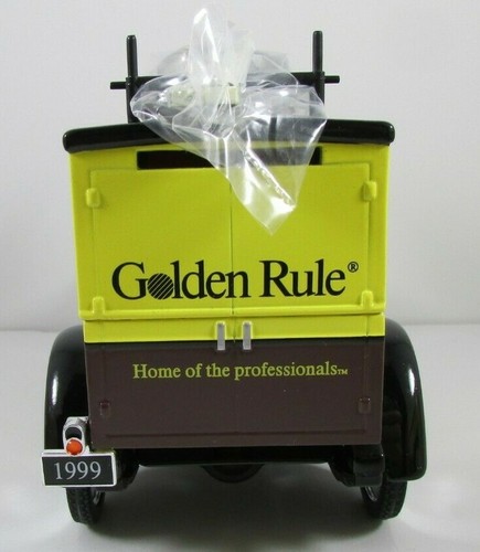 NEW Golden Rule 1928 Chevrolet Panel Truck Diecast Collectible Bank 1999 - Picture 7 of 8