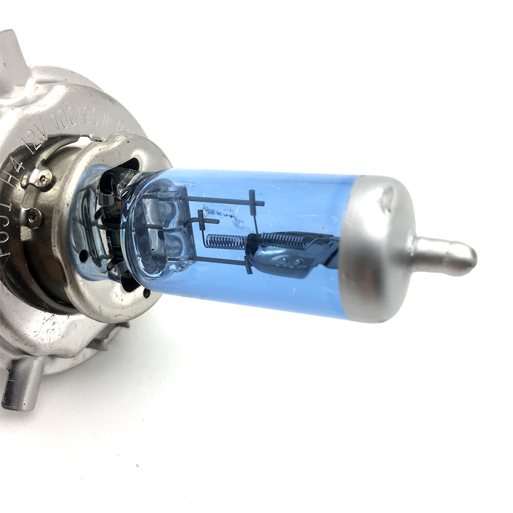 H4 HEADLIGHT GLOBES CAR LIGHT BULBS 6000K 100/90W 12V XENON SUPER WHITE