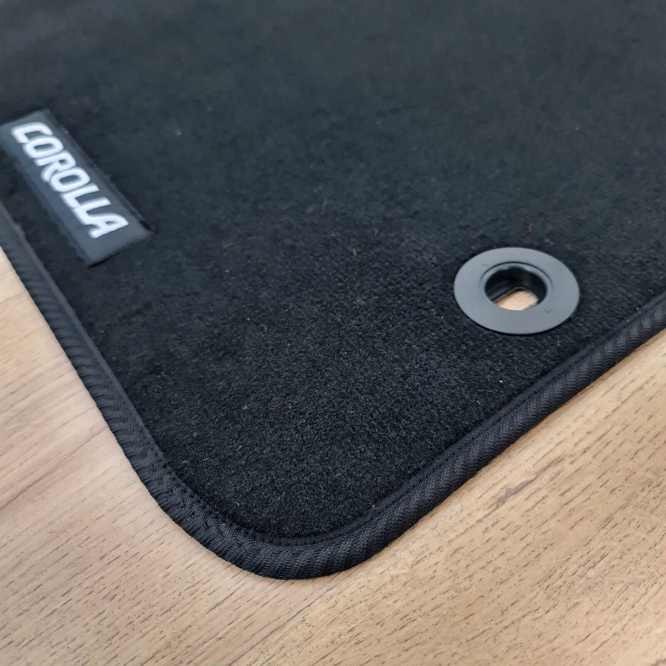 Alfombrillas Toyota Corolla 2000 2006 terciopelo negras impermeables todas las estaciones nuevas Foto 2 de 4