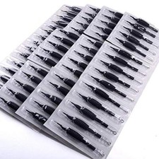 Pft 50 Count of Assorted Tattoo Needles With Matching 1/2" Rubber Tubes Combo
