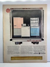 General Electric Refrigerator Freezer Washer 1962 Vintage Print Ad Life Magazine