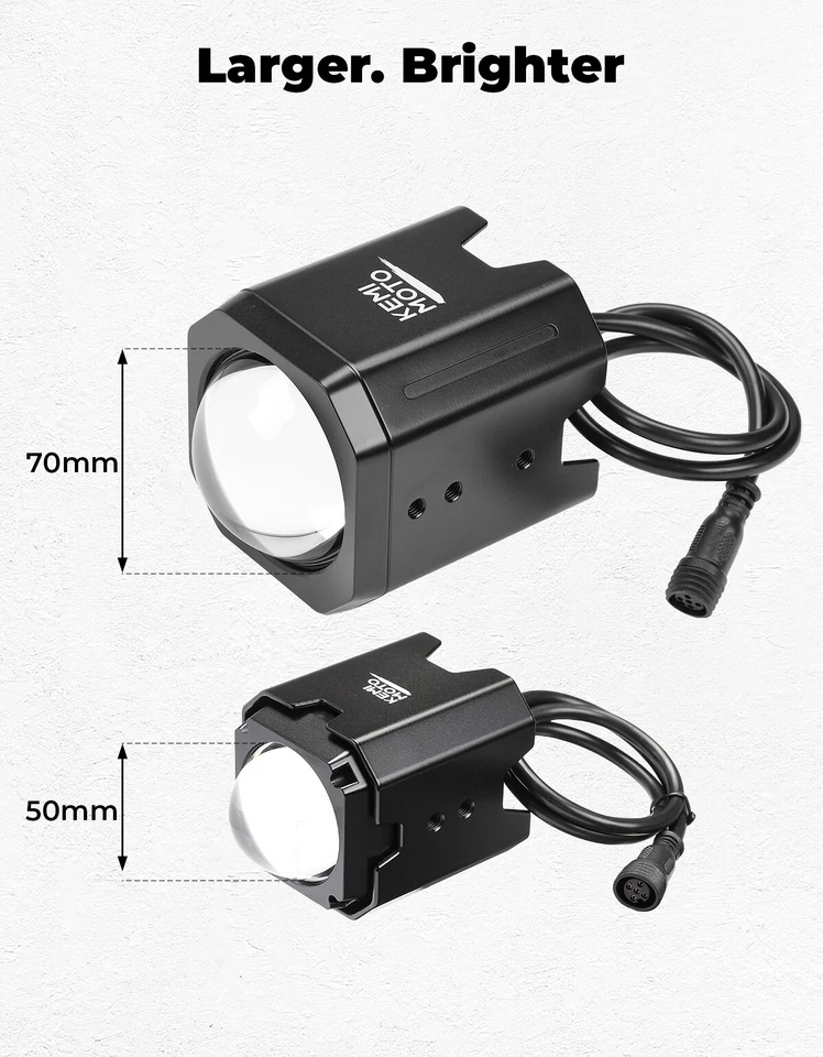 Luces de látigo láser LED sin látigo de 70 mm con montaje de barra antivuelco de 1,5""-2"" para garra X3 RZR Foto 3 de 4