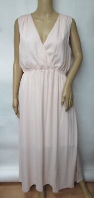 Nancy O'Dell Chiffon Sleeveless Surplice Maxi Dress Size S~XL