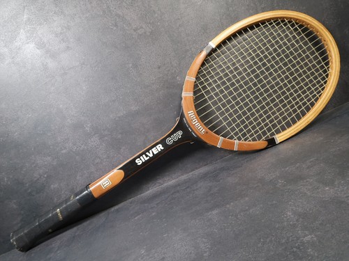 Regent - Silver Cup - L4 - 4 1/2 - Tennisschläger Holz - Vintage Racket - RAR - Picture 4 of 23