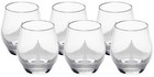 LALIQUE CRYSTAL 100 POINTS TUMBLER GLASSES SET OF SIX #10332900 BRAND NIB F/SH