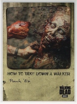 2018 Topps The Walking Dead: #HT-4 Punch 'Em How To Take Down a Walker