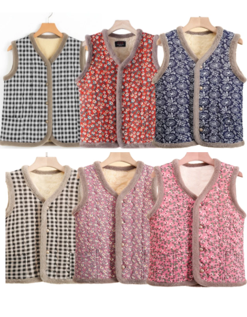 [K-Culture] Retro Floral Vest Cottagecore Outfit Spring Fashion Granny Chic Top