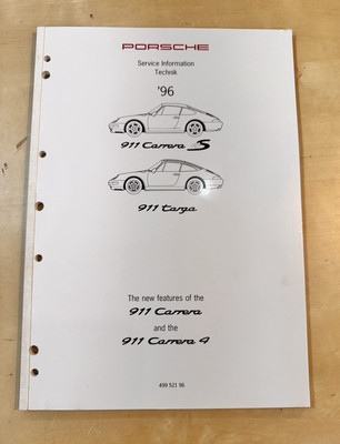 1996 Porsche 911 Carrera 4S & Targa Service Information Technik Technical Manual