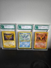 Zapdos,Moltres,Articuno, Fossil, NO HOLO, GRAAD 7, Pokemon, 1ED,Ita