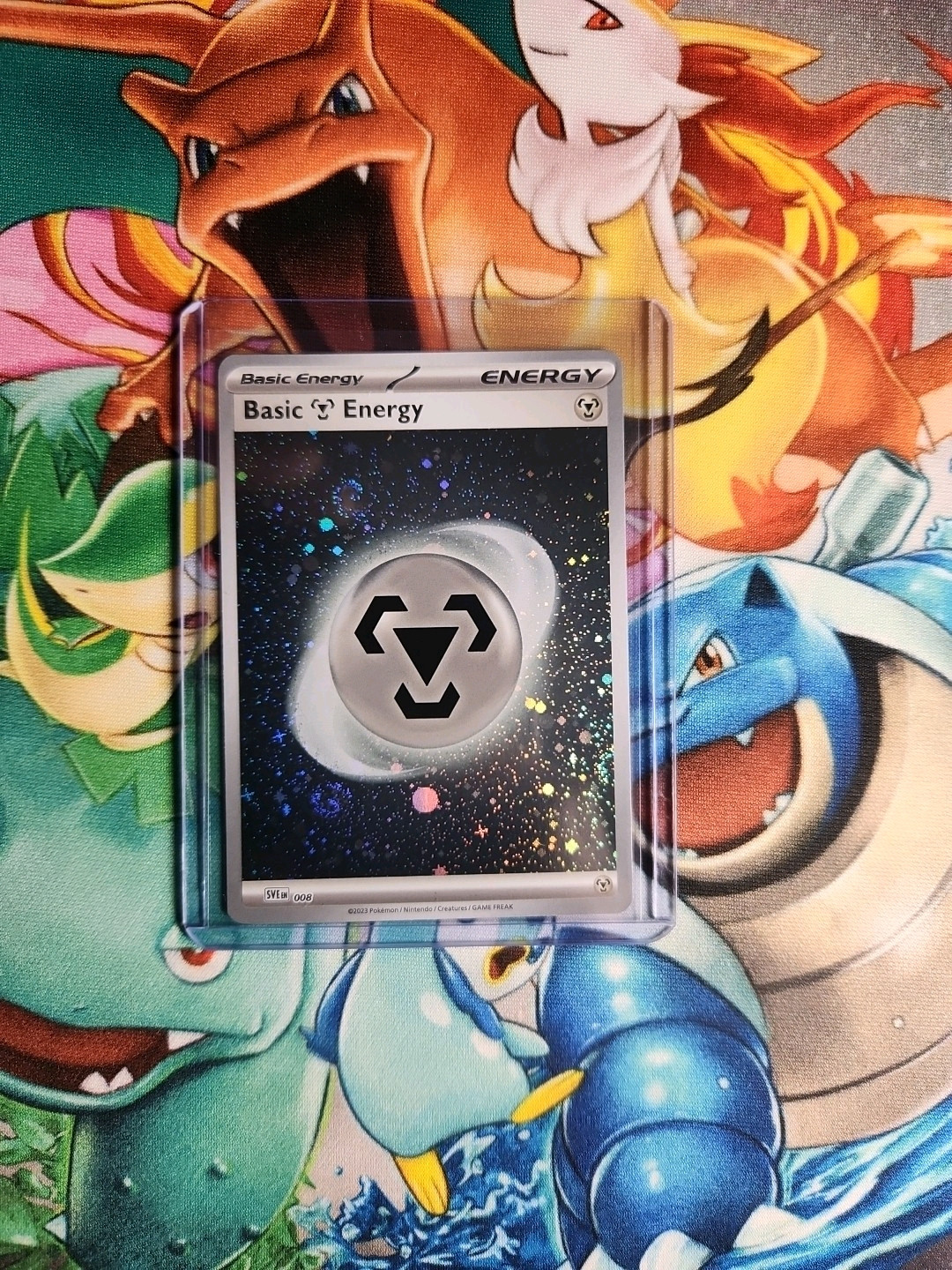 Basic Metal Energy 008 Scarlet & Violet Base Set Cosmos Holo Pokemon Card TCG LP