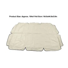 Waterproof Outdoor Swing Canopy Replacement 420D Silver Coated Oxford Fabric