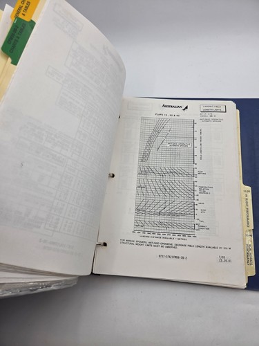 Australian Airlines Boeing 737-300 1988 Operating Manual Vintage Aviation Manual - Picture 5 of 7