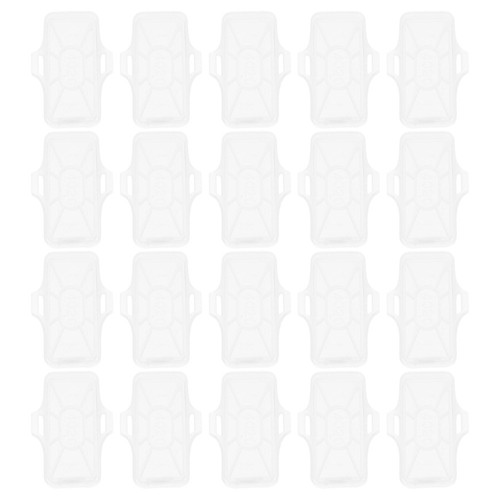 100 Pcs Cable Sign Clear Plastic Label Holders Identification Stickers - 第 4/12 張圖片