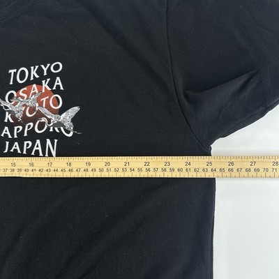 GSTR T-Shirt Japan Tokyo Osaka Kyoto Sapporo Men's 2XL Black