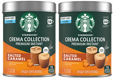 Starbucks Premium Instant Coffee Crema Collection Salted Caramel 2 Pack