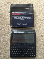 Franklin Language Master LM-6000 Speaking Dictionary with Case and Manual