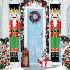 Nutcracker Door Banners Decoration for Home Nutcracker Decor Indoor Outdoor Po