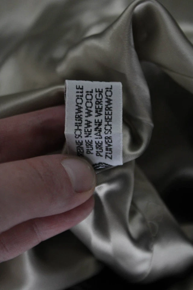 Blazer Escada Margaretha Ley Mujer Gris Cuadros Lana Botón Manga Larga Talla 34 Foto 4 de 4