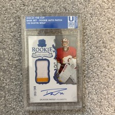 23-24 The Cup Hockey Rookie Auto Patch #132 Dustin Wolf (045/249)