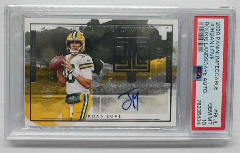 Jordan Love Panini Impeccable Rookie Landscape Autographs #RLJL Base