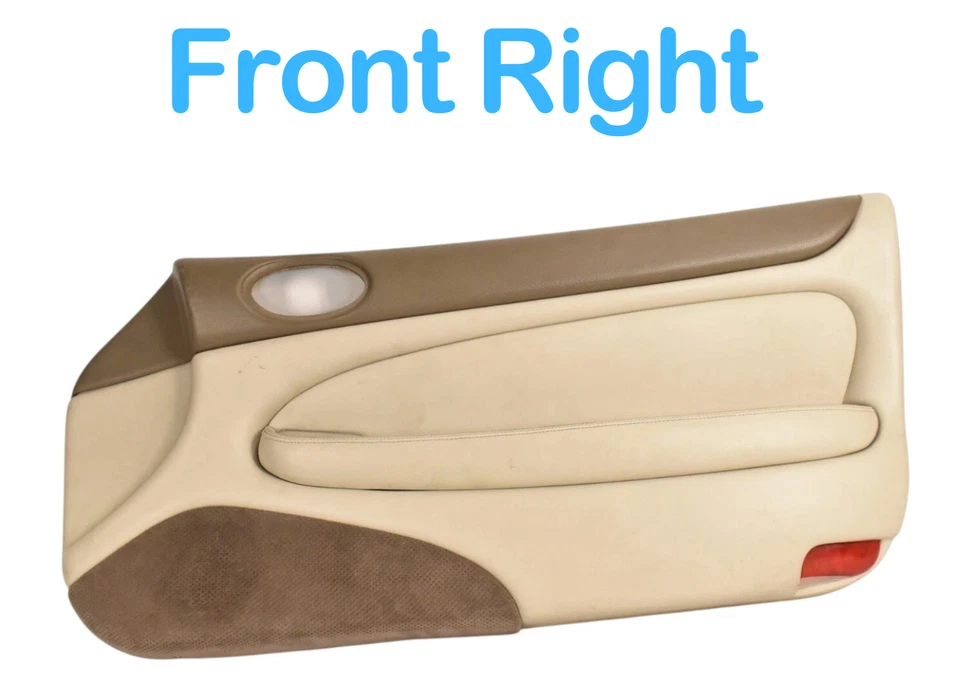 97-06 Jaguar XK8 X100 Cubierta de panel interior de puerta de pasajero delantero derecho OEM Foto 3 de 4