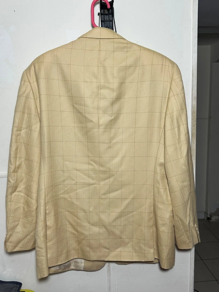 Chaqueta Blazer Vintage PAL ZILERI X Ing Loro Piana 3 Botones Cuadros Glen EU50 US40 Foto 4 de 4