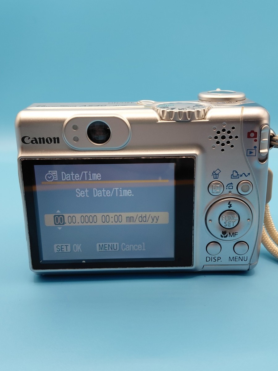 Canon PowerShot A540- 6.0MP Digital Camera 4x Zoom Silver + Tested