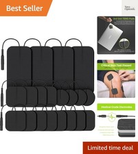 Luxury 20-Pack Pigtail Electrode Pads for TENS Units, Safe  Effective Relief