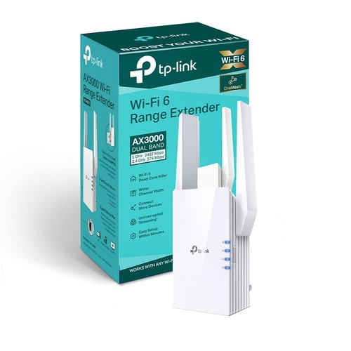 TP-Link AX3000 Dual Band Mesh Wi-Fi 6 Range Extender, Broadband/Wi-Fi Extender, - 第 1/6 張圖片
