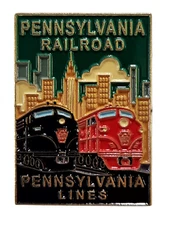 Pennsylvania Railroad PRR Enamel Pin 1.25” x 7/8” Train Memorabilia