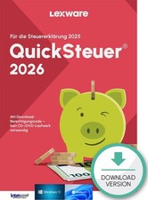 Lexware QuickSteuer 2026 (año fiscal 2025) para 3 declaraciones de impuestos descargar NUEVO