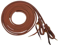 Showman 5/8" X 8' Oiled Harness Leather Split Reins