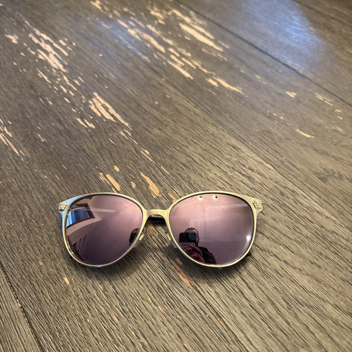New NWT Versace Round Pink Transparent Sunglasses Model VE4414F Amazon.com: Versace Woman Sunglasses Transparent Pink Frame  main image 4