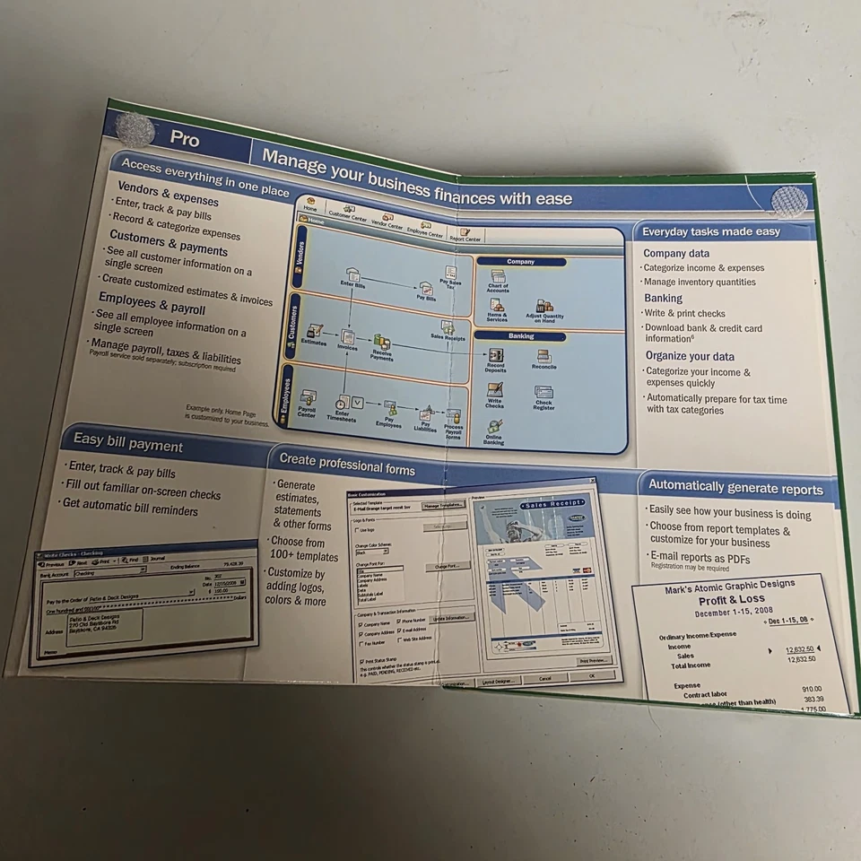 INTUIT QUICKBOOKS PRO 2008 FOR WINDOWS FULL RETAIL US VERSION - Image 2 of 3