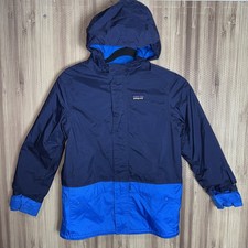 Patagonia Torrentshell 3L H2No Rain Jacket Boys Size M 10 Blue