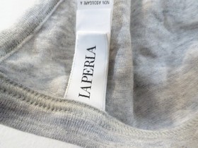 La Perla Heather Gray Cotton Knit Bra Size 34B Unpadded Wireless Unlined